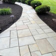 Blue stone walkway cleaning cover photo